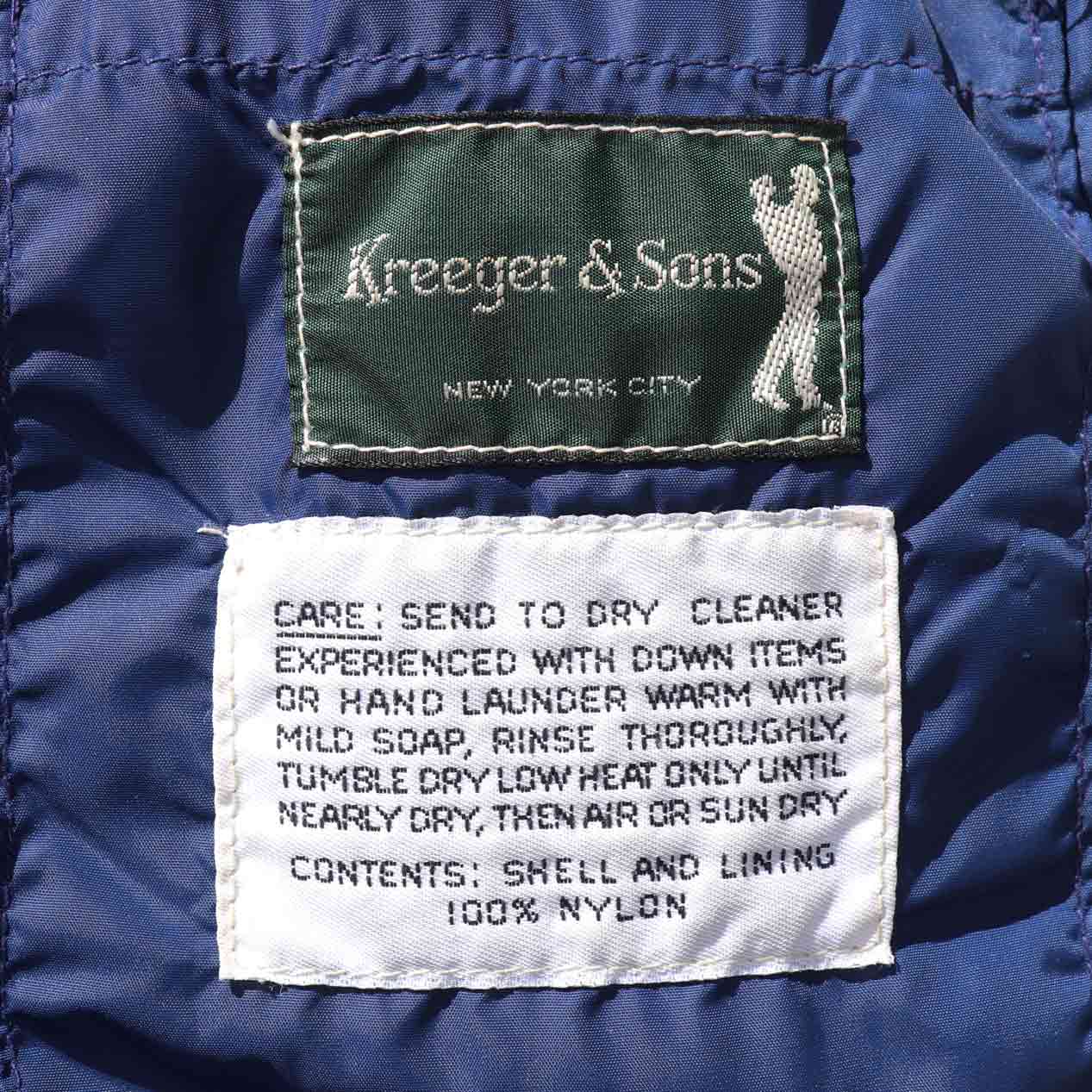 POST JUNK / 70’s SIERRA DESIGNS×KREEGER & SONS Single Coat With Down